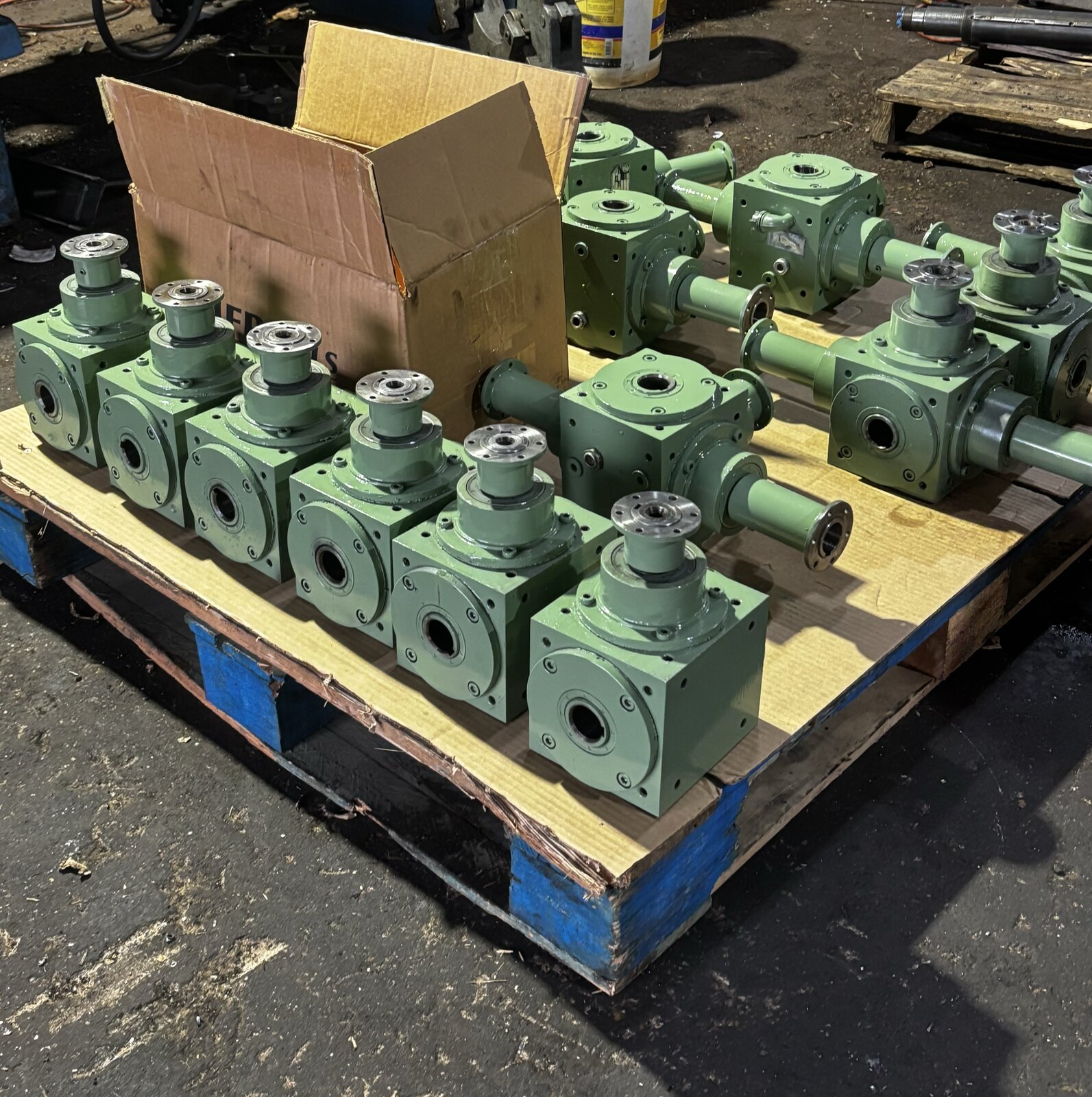 A reconditioned gearbox assembly after rebuild